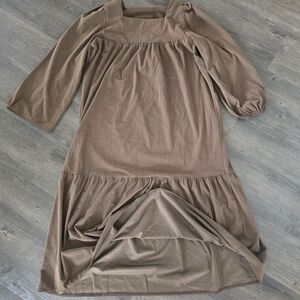 Elegant Brown Women's Dress